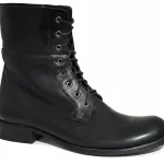 Botín Bruno Ferrini Hombre Negro Cuero