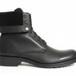 Botín Bruno Ferrini Hombre Negro Cuero Premium