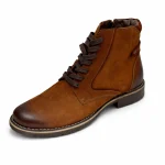 Botín Bruno Ferrini Hombre Habano Cuero HN-12101