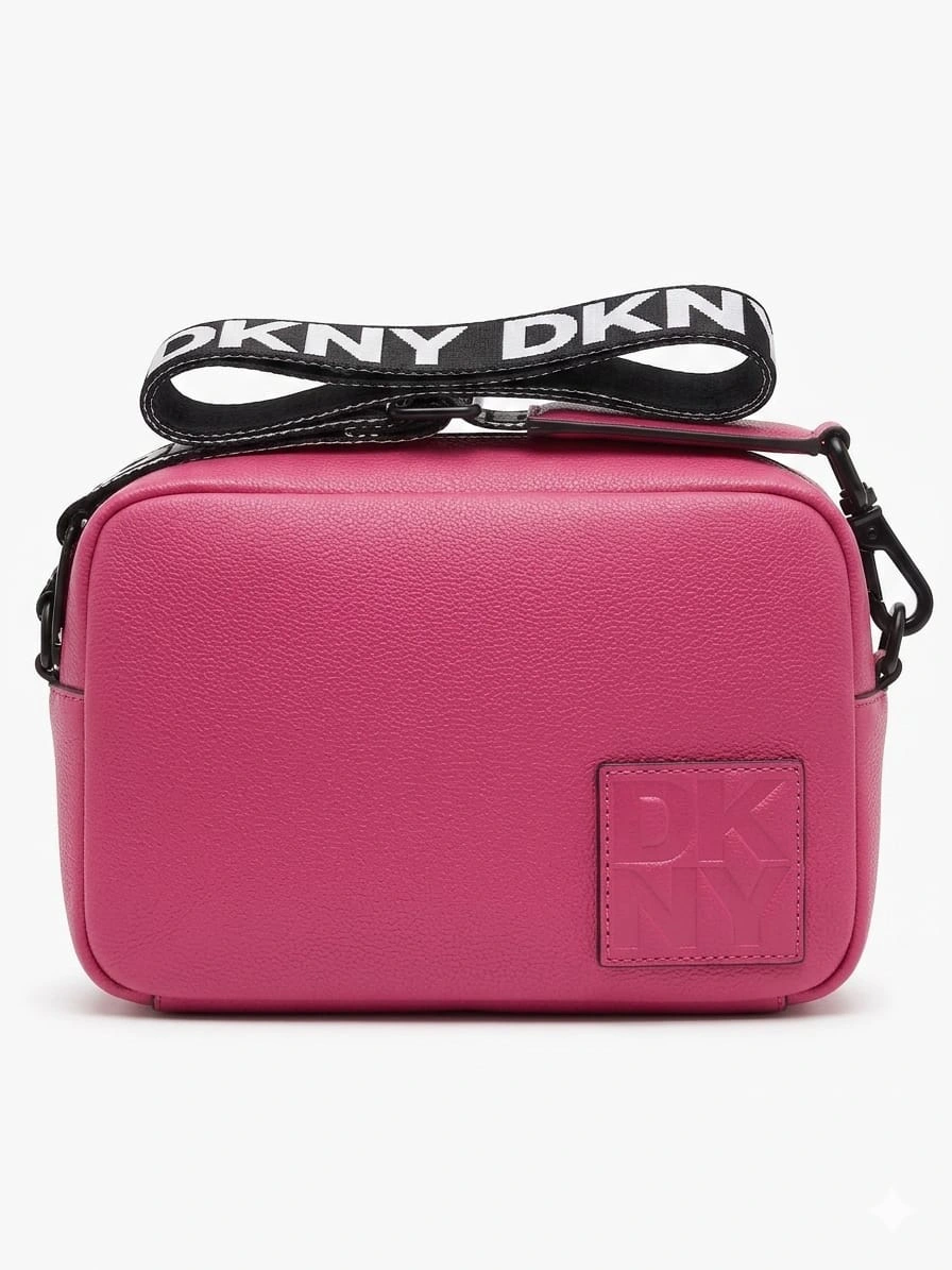 3P07 ROSADO Cartera Fucsia Marca Original DKNY - Imagen 1